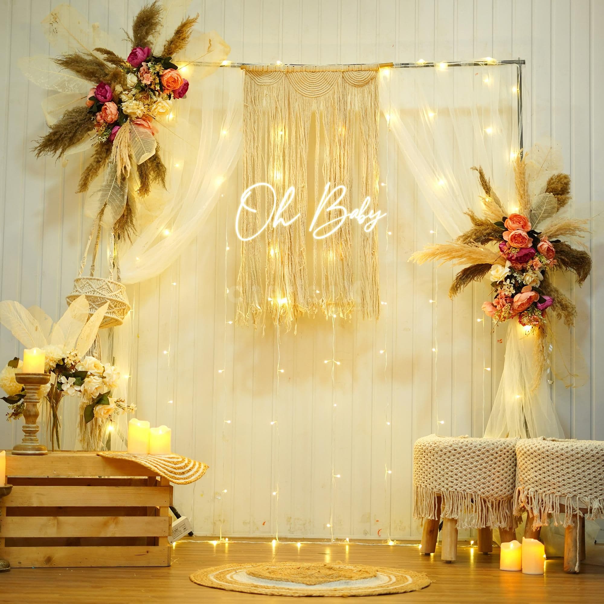 Boho Bliss Baby Shower Decor