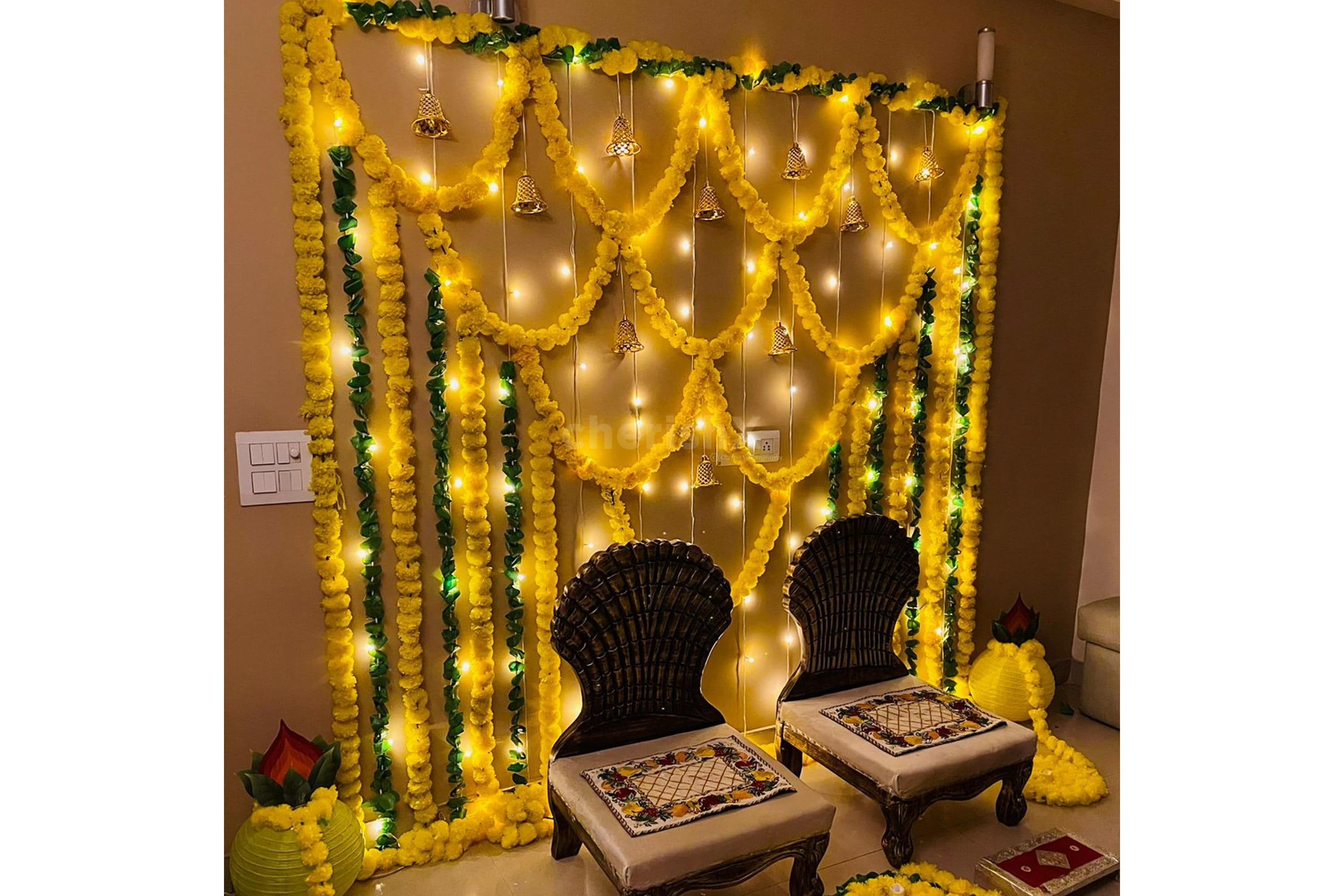 Haldi and mehndi decor preview
