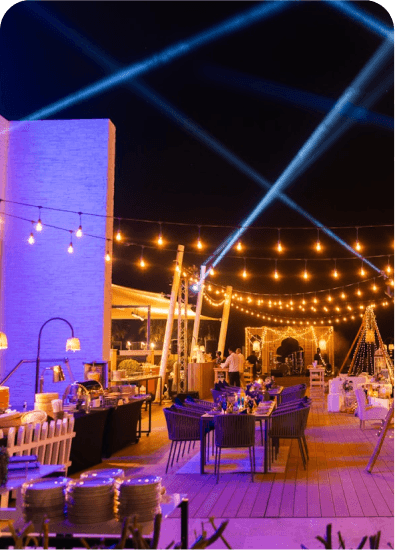 Minimal ivory stage